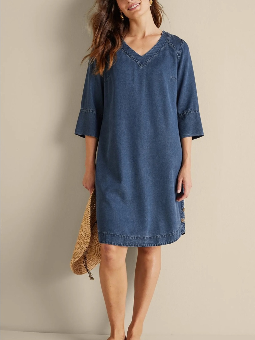 Soft Surroundings Positano Getaway Dress Size Small 100%tencel